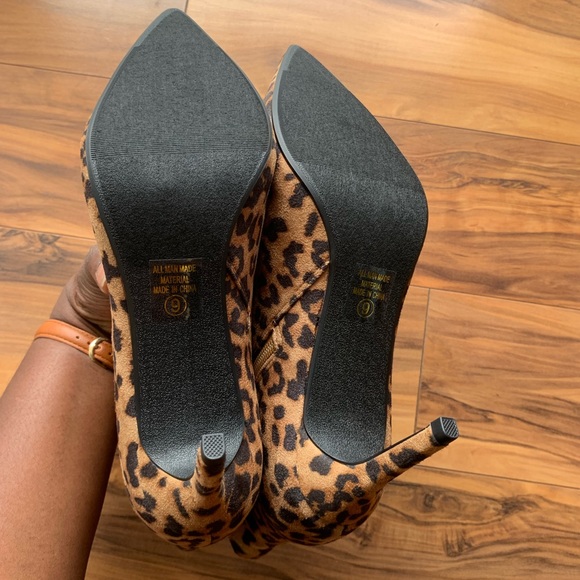 Leopard print Print heeled booties 9 - Picture 3 of 7